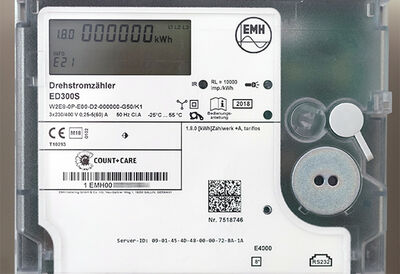 Elektronischer Haushaltszähler - Moderne Messeinrichtung nach Messstellenbetriebsgesetz/EMH