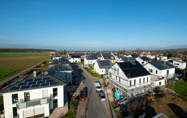 Fertig bebaute Solarsiedlung Am Umstädter Bruch in Groß-Umstadt, Stadtteil Richen