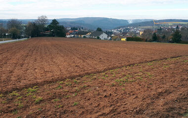 Areal für das Neubaugebiet Im Klingenacker IV in Lützelbach