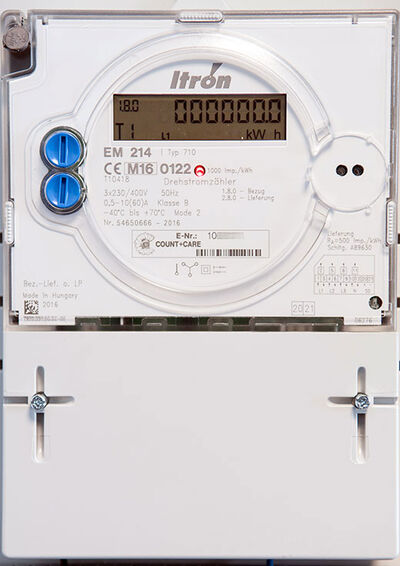 Elektronischer Bezugs- und Lieferungszähler (Itron)