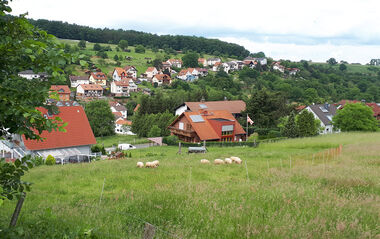 Blick auf das geplante Neubaugebiet Maintalblick in Lützelbach-Seckmauern